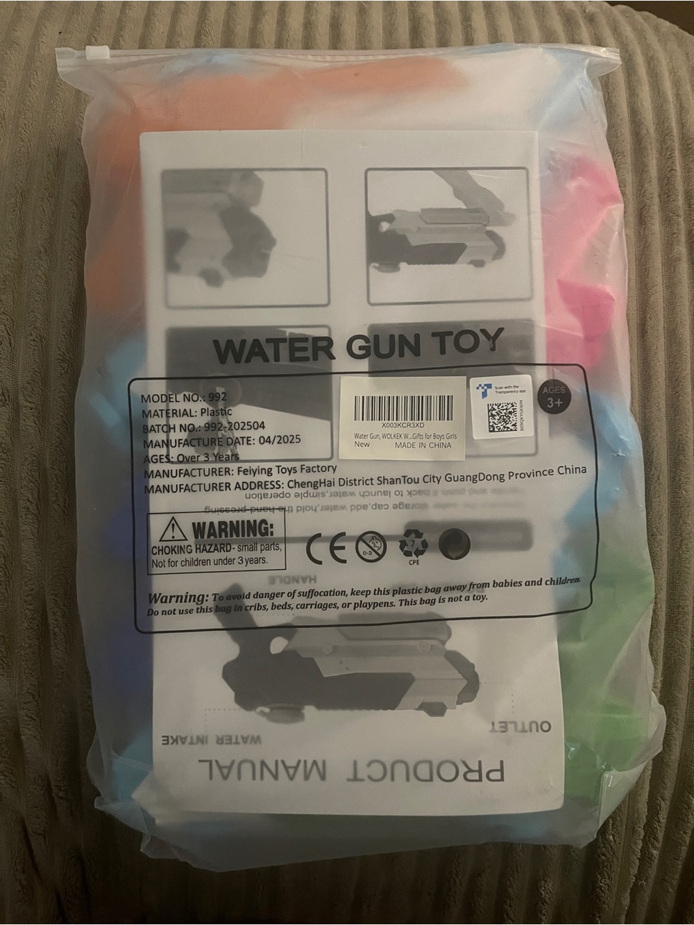 Water Guns for Kids Adults 4 Pack 400CC Long Range Squirt Toys - Picture 9 of 10